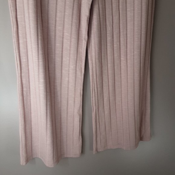 Adyson Parker New Suede Touch Wide Leg Ribbed Pants ElasticTie Waist NWT Size XL - Picture 6 of 16
